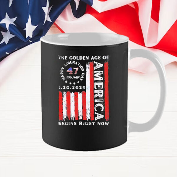 Premium The Golden Age Of America Begins Right Now Flag 2025 Mug