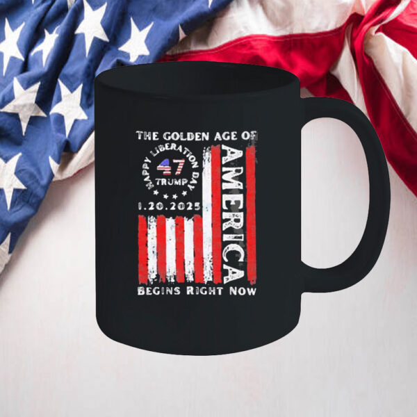 Premium The Golden Age Of America Begins Right Now Flag 2025 Mug