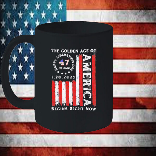 Premium The Golden Age Of America Begins Right Now Flag 2025 Mug