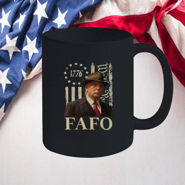 Trump Fafo, American Flag Mugs