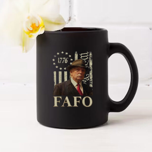 Trump Fafo, American Flag Mugs