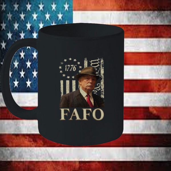 Trump Fafo, American Flag Mugs