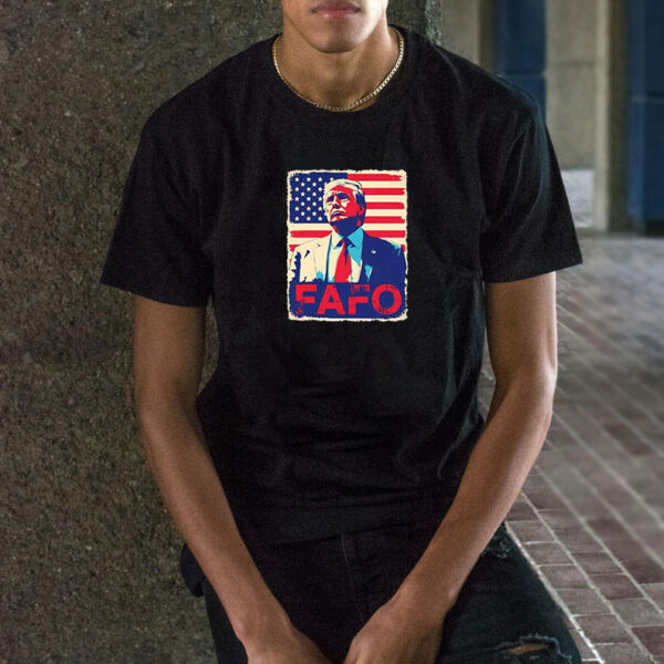 Trump Fafo F Around Find Out Retro US Flag shirt