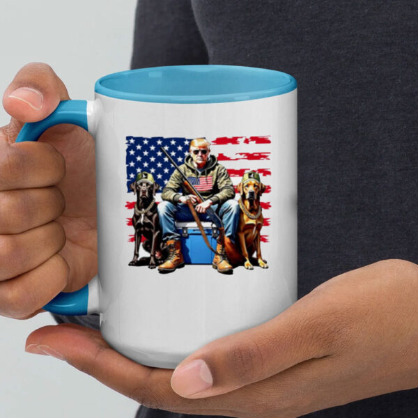 Trump Hunting Bright American Flag Mugs